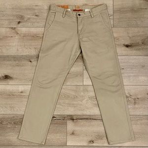 Dockers Alpha Khakis Men's Pants, Slim Tapered Fit,  SZ 34x32 Beige (Light Tan)